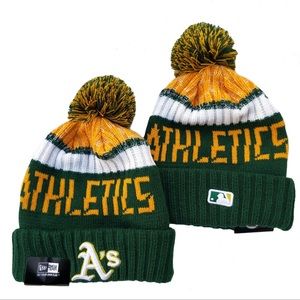 New Era MLB knit Pom beanie Athletics